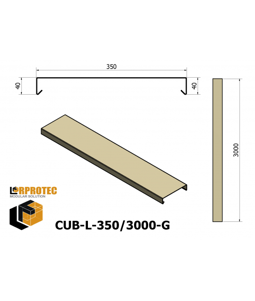 cubremuro-350/3000 galv.