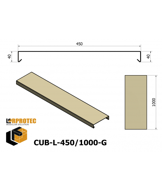 cubremuro-450/1000 galv.