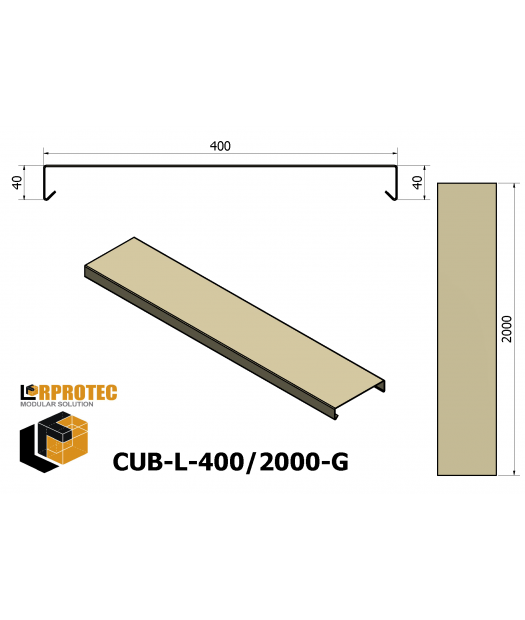 cubremuro-400/2000 galv.