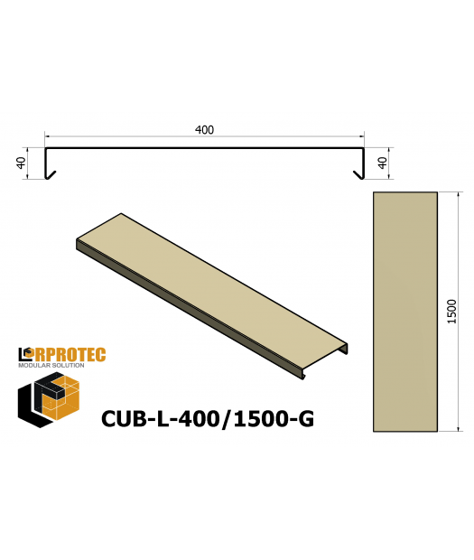 cubremuro-400/1500 galv.