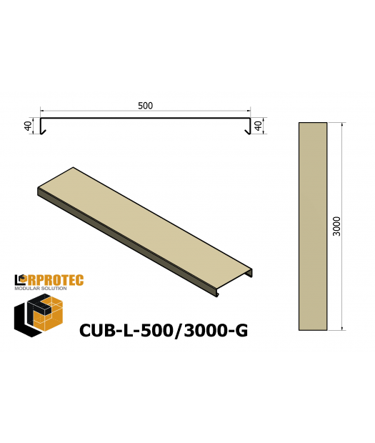 cubremuro-500/3000 galv.