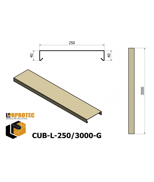 cubremuro-250/3000 galv.