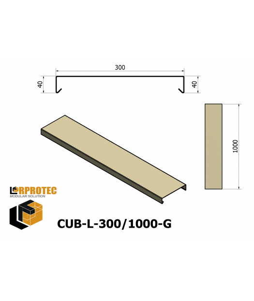 cubremuro-300/1000 galv.